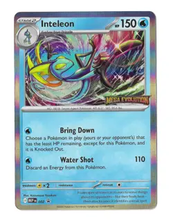 Inteleon Mega Evolution Stamped Promo Holo | Water | Pokemon TCG NM | MEP 002 - Image 1