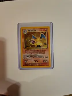 Pokemon TCG Charizard Base Set Holo Unlimited Rare Card 4/102 - Image 1