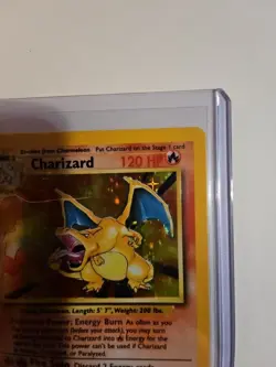 Pokemon TCG Charizard Base Set Holo Unlimited Rare Card 4/102 - Image 3