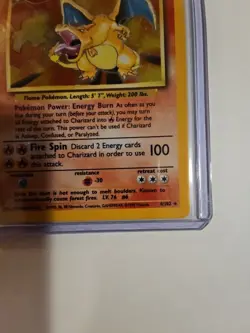 Pokemon TCG Charizard Base Set Holo Unlimited Rare Card 4/102 - Image 4