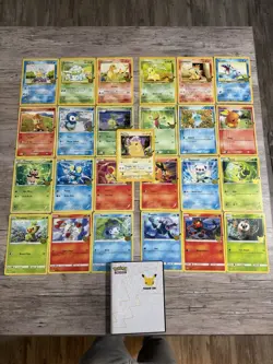 Pokemon First Partner Pack 25th Anniversary Jumbo Card Set COMPLETE Binder - Image 1