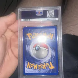 1999 WOTC POKEMON TCG BASE SET 1ST EDITION MACHAMP HOLO PSA 6 EXCELLENT MINT #8 - Image 2