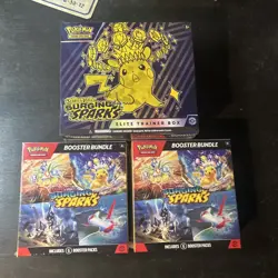 Pokemon Surging Sparks Elite Trainer Box (ETB) and 2xBooster Bundle - Sealed - Image 1