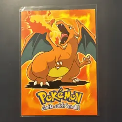 E6 of 12 Charizard Black Logo Pokemon Topps TV Animation Edition Card 1999 - Image 1