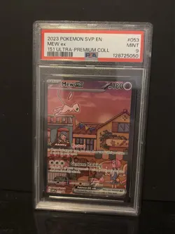 Pokemon TCG Mew EX 053 Scarlet & Violet Promo Holo Mint PSA 9 - Image 1