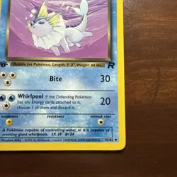 Dark Vaporeon 45/82 1st Edition Team Rocket Pokemon 2000 Vintage - Image 4