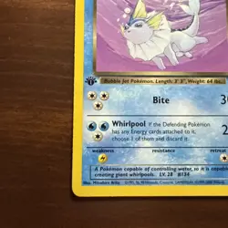Dark Vaporeon 45/82 1st Edition Team Rocket Pokemon 2000 Vintage - Image 5