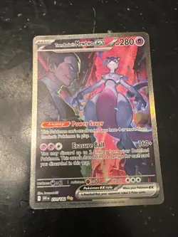 Pokemon TCG Team Rockets Mewtwo EX 231/182 Destined Rivals English NM - Image 1