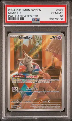 2024 POKEMON SVP EN-SV BLACK STAR PROMO #075 MIMIKYU PSA 10 - Image 1