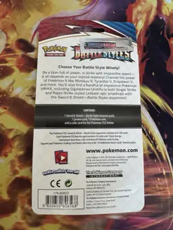 Pokemon TCG Battle Styles Single Blister Pack - Arrokudo Promo - Sealed - Image 2