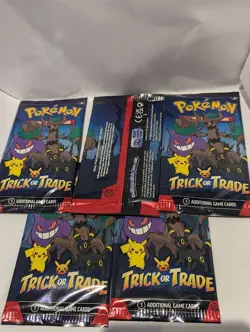 Pokemon Booster Trick Or Trade 2024 5 X Packs Of 3 Cards. New And Unopened - Image 2