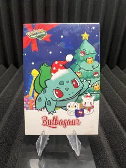 Bulbasaur - Cracked Ice Holo - Christmas Card Database - Pokemon NM - Image 1