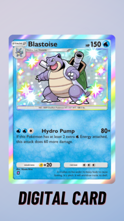Pokemon TCG Pocket Blastoise Shiny Celestial Guardians Trade 1 Star ? (English) - Image 1