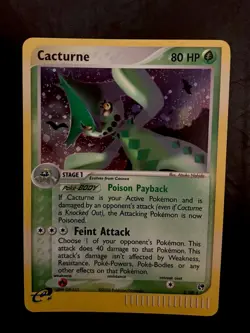 Pokemon TCG Cacturne Sandstorm 2/100 Holo Rare MP - Image 1