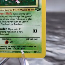 Venomoth 13/64 Holo Rare Jungle Set Pokemon Card TCG WOTC 1999 Unlimited LP - Image 5