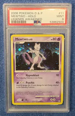 Mewtwo 11/146 - Legends Awakened - Holo - Graded PSA 9 - Pokemon Diamond & Pearl - Image 3