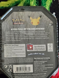 Pokemon TCG Celebrations 25th Anniversary Tin Factory Sealed Dark Sylveon V - Image 3