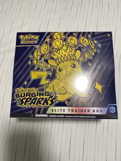 Pokemon TCG Scarlet & Violet Surging Sparks Elite Trainer Box ETB New Sealed - Image 1