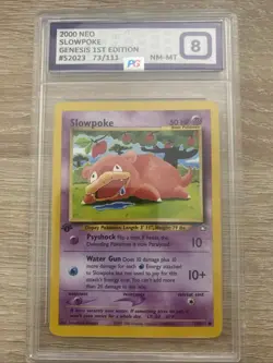 Slowpoke 73/111 1st Edition Neo Genesis WOTC Vintage Pokemon - PG NM-MT 8 - Image 1