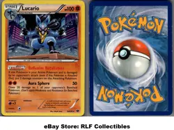 2012 Pokemon, B&W Next Destinies Promos, #64/99 Lucario, Cosmos Holo Rare - Image 1