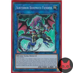 Yugioh Subterror Behemoth Fiendess CIBR-EN098 Super Rare 1st Edition NM - Image 1