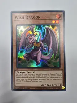 Yugioh! Wish Dragon - CYAC-EN093 - Super Rare - 1st Edition Near Mint, English - Image 1