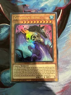 Yugioh! LP Guardian Slime - LED7-EN003 - Ultra Rare - 1st Edition Lightly Played - Image 1