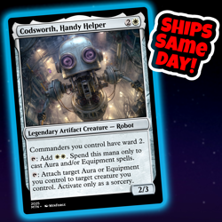 Codsworth Handy Helper - Custom Art Magic: The Gathering Playtest Card - Image 1