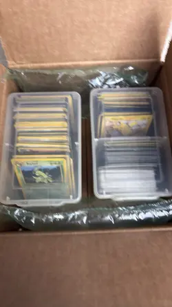 Vintage Pokemon Card Lot Of Over 150 Cards US And Japanese Fossil And More - Image 1