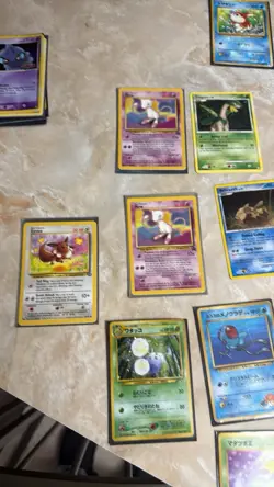 Vintage Pokemon Card Lot Of Over 150 Cards US And Japanese Fossil And More - Image 3