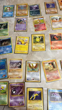 Vintage Pokemon Card Lot Of Over 150 Cards US And Japanese Fossil And More - Image 4