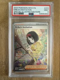 Erika's Invitation - 203/165 - Pokemon 151 Special Illustration Rare Card PSA 9 - Image 1