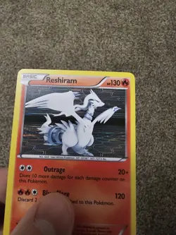Pokemon TCG Reshiram 26/114 Holo Rare Black White LP Pokemon Card - Image 3