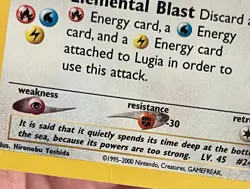 Lugia Neo Genesis Holo Rare Card 9/111 Unlimited Edition - MP - See Description - Image 4