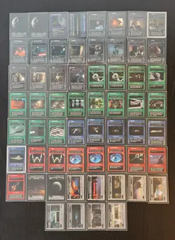 STAR WARS COLLECTIBLE CARD GAME DARK SIDE LOT DEATH STAR EXECUTOR JABBA - Image 1