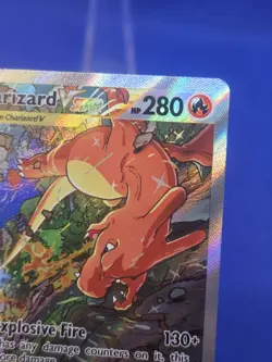 Pokemon Sword & Shield Charizard VSTAR SWSH262 Alternate Art Full Art Promo LP - Image 5