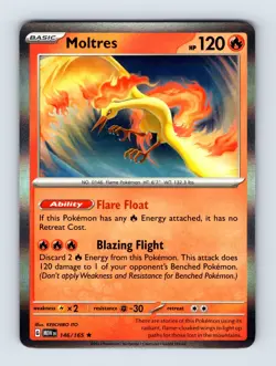 Moltres SV: Scarlet & Violet 151 Holo Rare 146/165 NM/LP Pokemon Cards - Image 1