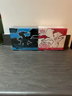 Pokemon Black Bolt and White Flare Pokemon Center ETB Sealed Elite Trainer Box - Image 1