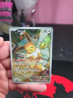 Eevee SVP 173 Pokemon TCG Scarlet and Violet Promo Full Art Illustration Rare NM - Image 1