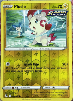 Plusle Reverse Holo - 089/264 - Fusion Strike Pokemon 2021 - Image 1