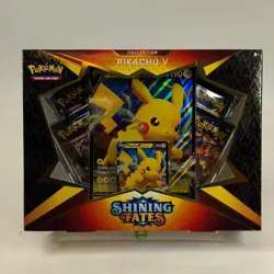 New Pikachu V Pokemon TCG Shining Fates Booster Pack - Image 1