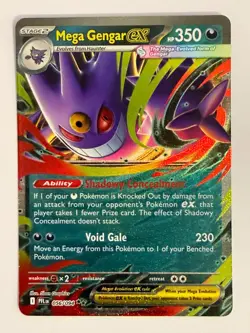 Mega Gengar ex #56 Pokemon Phantasmal Flames - Pack Fresh - Near Mint - Image 1