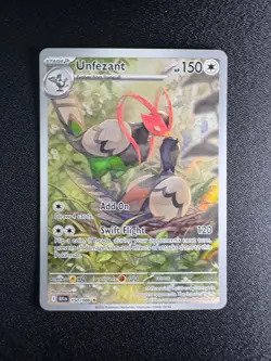 Pokemon Black Bolt Unfezant 150/086 Illustration Rare Holo NM - Image 1