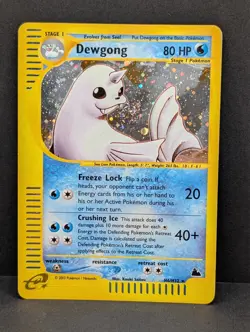 Dewgong H6/H32 Skyridge Holo Ultra Rare Pokemon TCG Nintendo e-reader SWIRL LP+ - Image 1