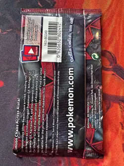 Pokemon Sun & Moon Crimson Invasion Booster Pack TCG Factory Sealed Guzzlord - Image 2