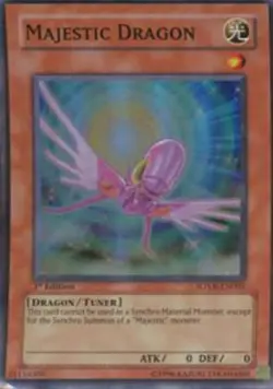 Light Play x 1 Majestic Dragon - SOVR-EN001 - Super Rare - Unlimited Edition SOV - Image 1
