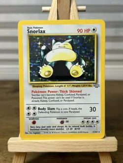 Pokemon Card Snorlax Holo Unlimited Jungle Set WotC 1999 Rare 11/64 LP - Image 1