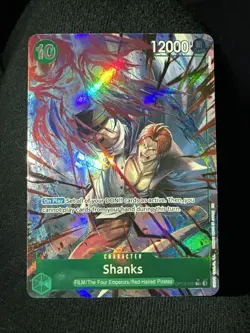 OP13-028 Shanks Alt Art AA One Piece TCG English in hand Card Game CCG - Image 1