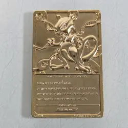 1999 Pokemon 23K Gold Plated Trading Card Only Mewtwo Vintage - Image 1
