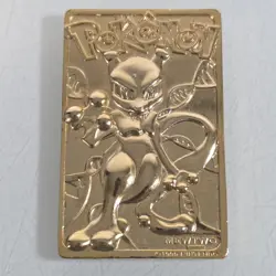 1999 Pokemon 23K Gold Plated Trading Card Only Mewtwo Vintage - Image 2